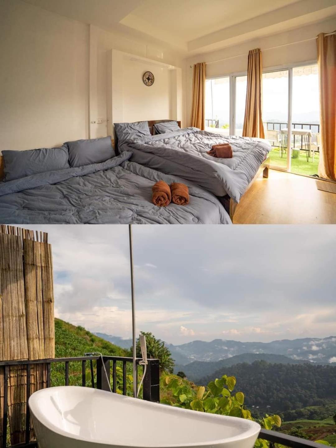 ภูวินคาเฟ่ โฮมสเตย์ Phuwin Cafe Homestay Mon Jam Eksteriør bilde