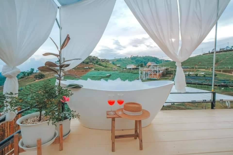 ภูวินคาเฟ่ โฮมสเตย์ Phuwin Cafe Homestay Mon Jam Eksteriør bilde